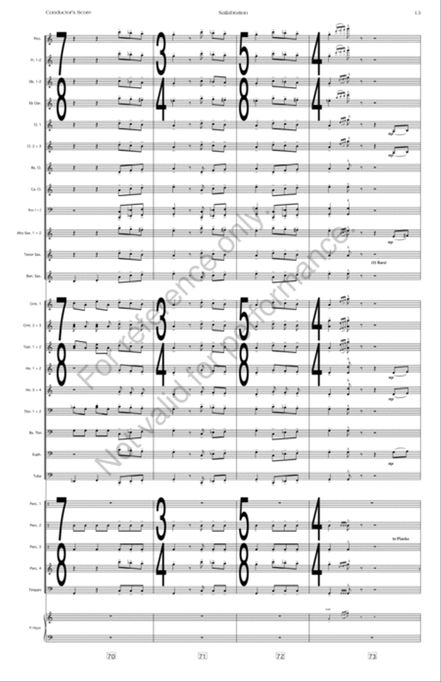 Sailabration Concert Band scores gallery preview page 16