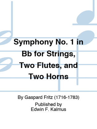 Symphony No. 1 in Bb for Strings, Two Flutes, and Two Horns