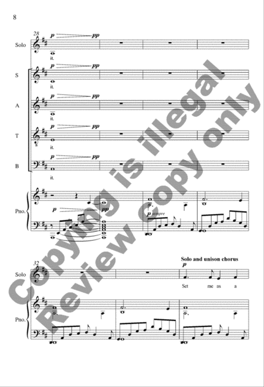 Set Me as a Seal 4-Part scores gallery preview page 19