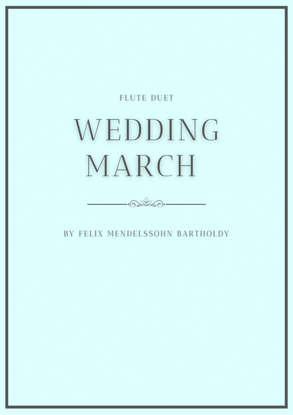 Wedding March for flute duet image number null