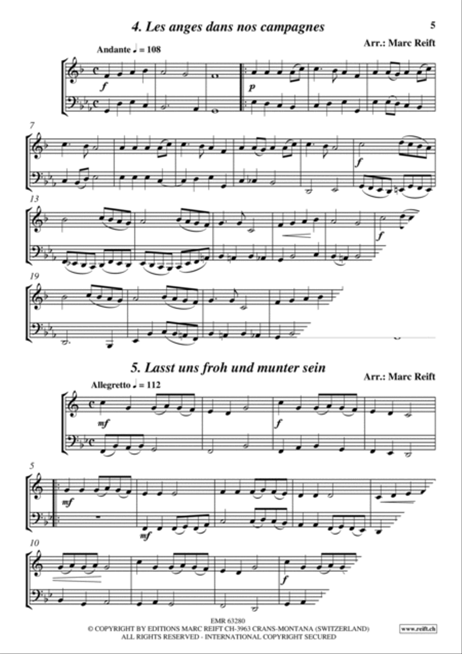 35 Easy Christmas Duets Cornet scores gallery preview page 5
