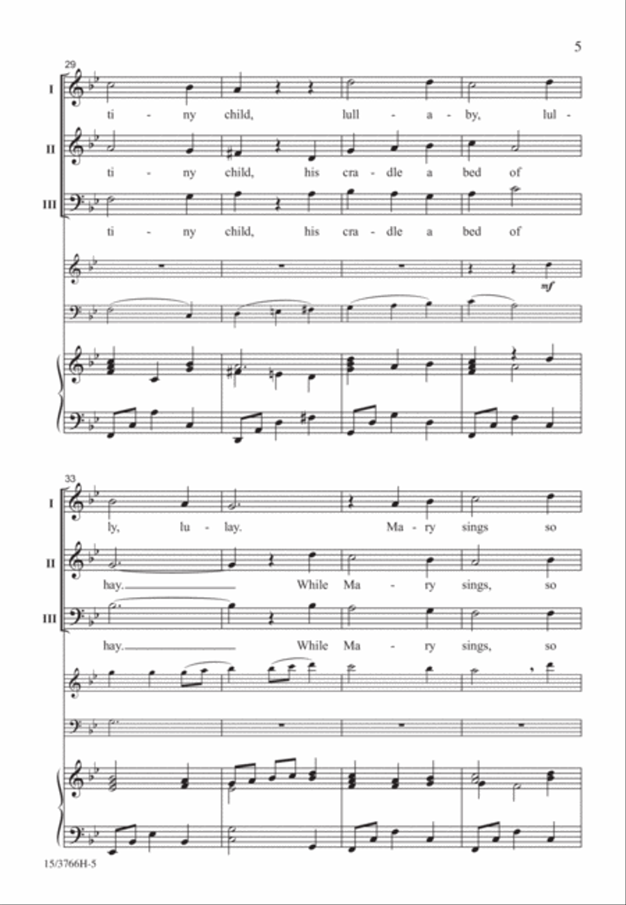 Lullay, Noel 3-Part scores gallery preview page 5