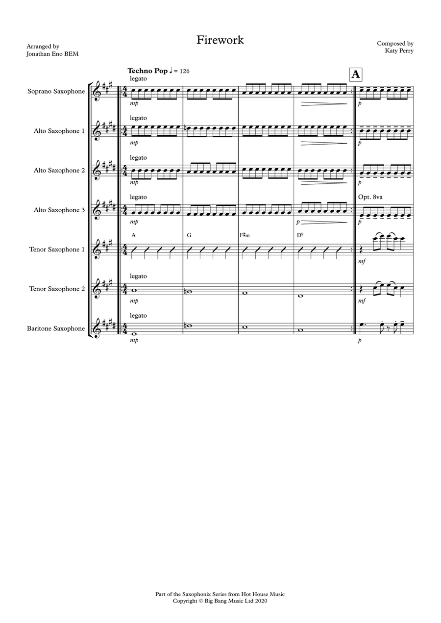Firework Firework Woodwind Ensemble scores gallery preview page 1