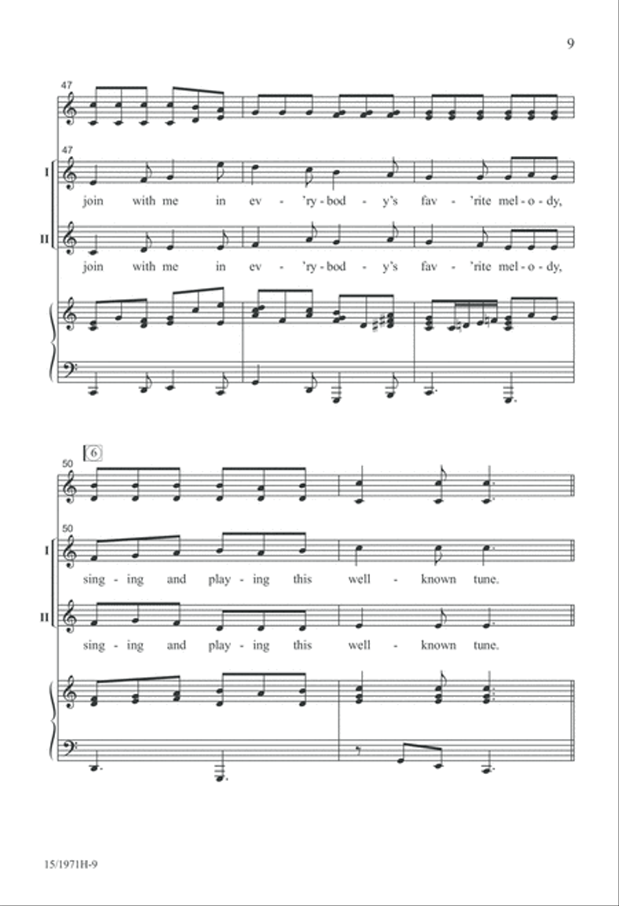 Everybody's Favorite Melody! 2-Part scores gallery preview page 10