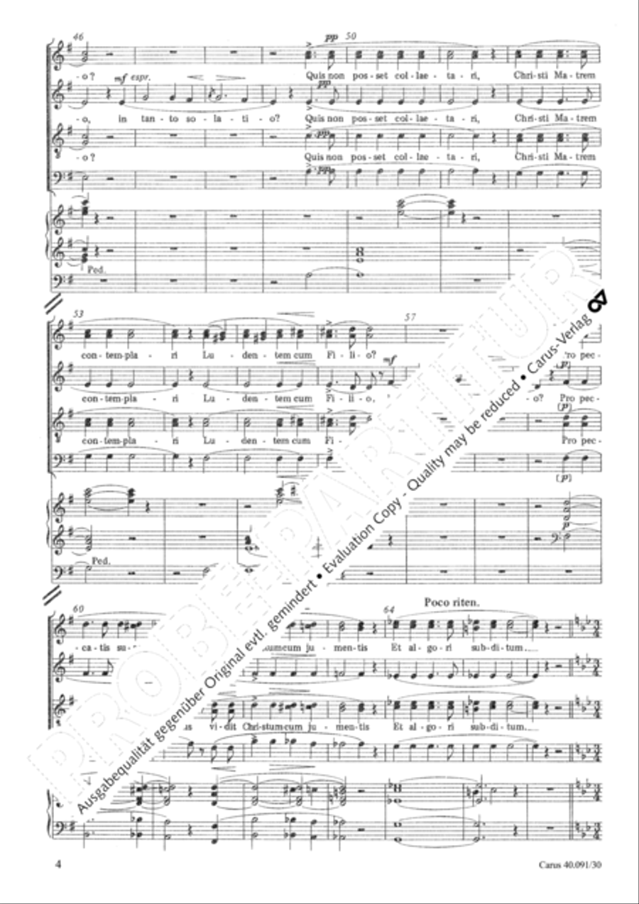 Stabat Mater speciosa Choir scores gallery preview page 5