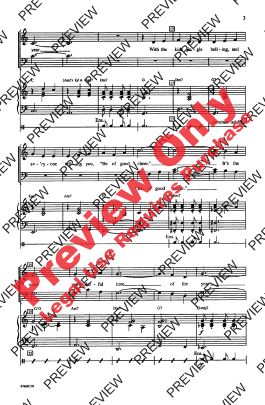 It's the Most Wonderful Time of the Year 4-Part scores gallery preview page 3