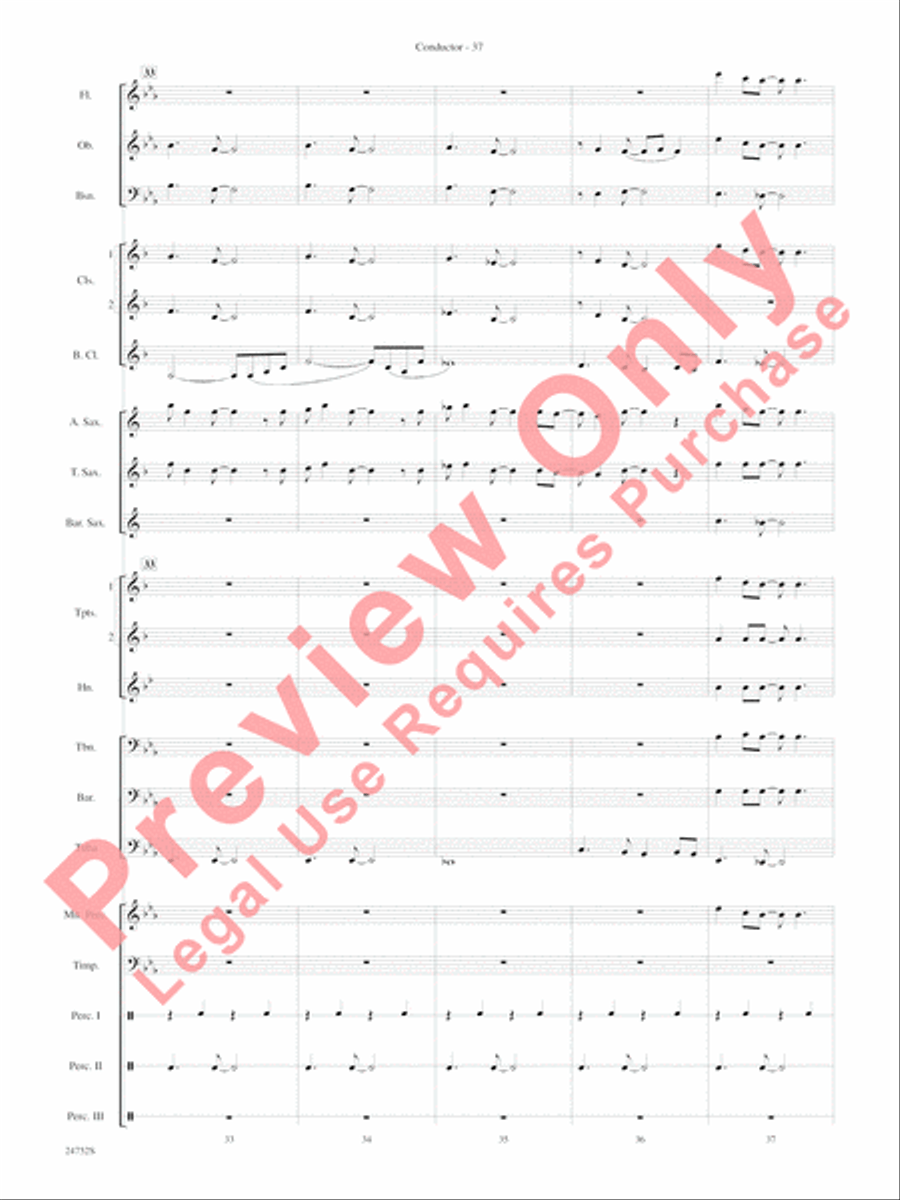 Charlie and the Chocolate Factory, Suite from Concert Band scores gallery preview page 40