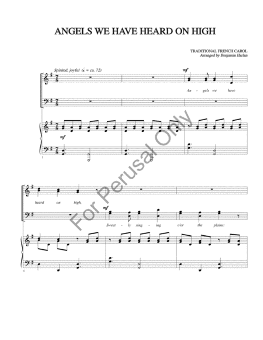 Angels we have heard on high Divisi scores gallery preview page 2