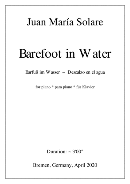 Barefoot in Water [piano solo] image number null