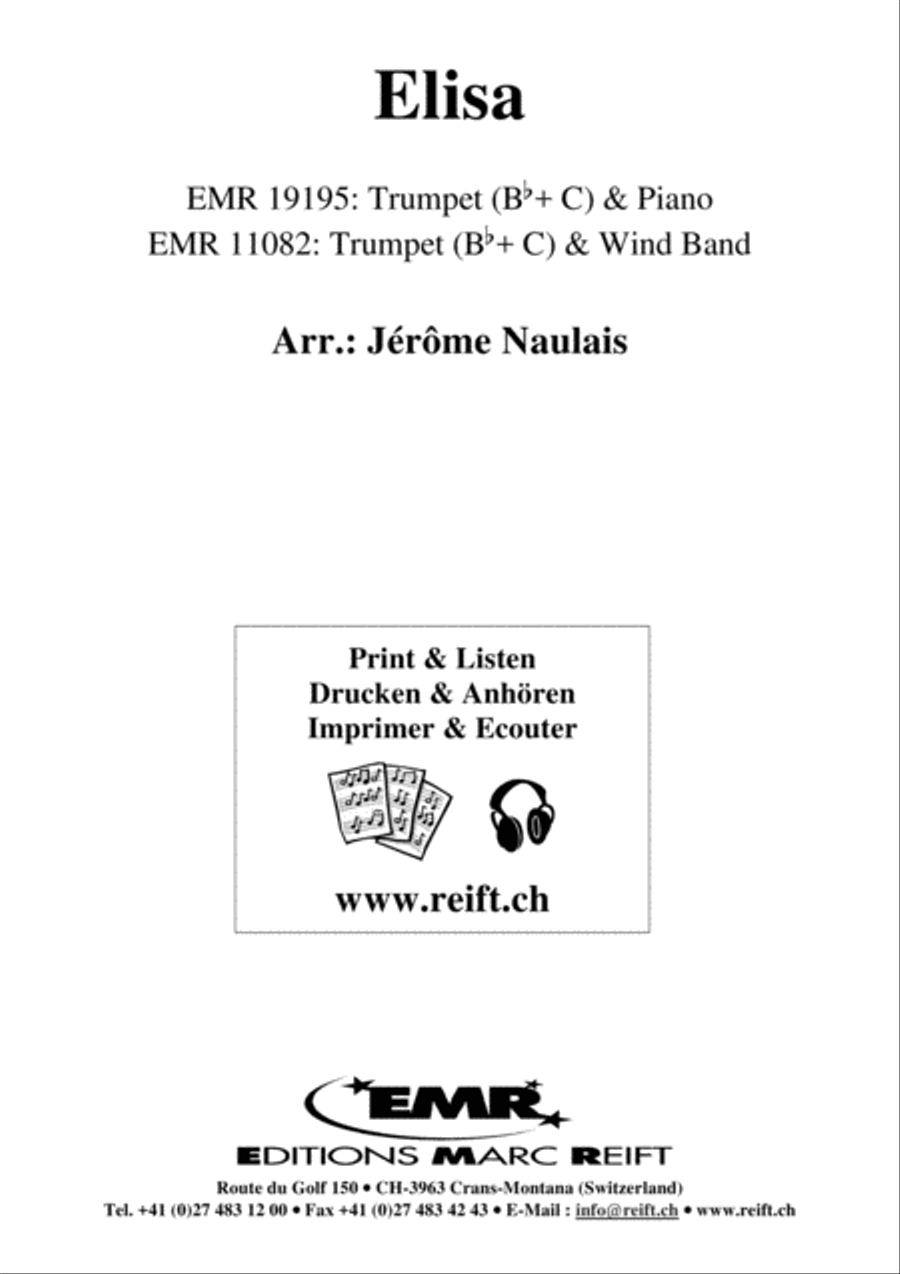 Elisa Trumpet Solo scores gallery preview page 2