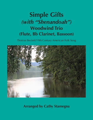 Book cover for Simple Gifts (with "Shenandoah") (Woodwind Trio-Flute, Bb Clarinet, Bassoon)