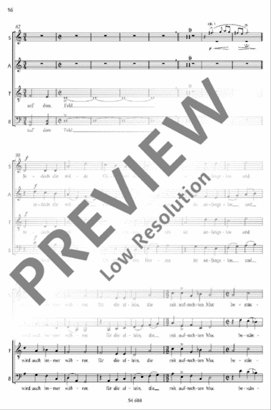 Dem König der Ewigkeit Mixed Choir scores gallery preview page 13