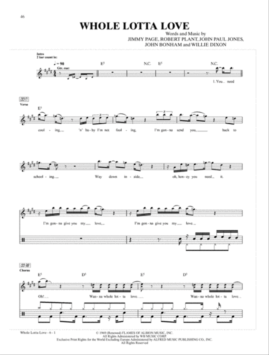 Ultimate Drum Play-Along Led Zeppelin, Volume 1 Percussion scores gallery preview page 3