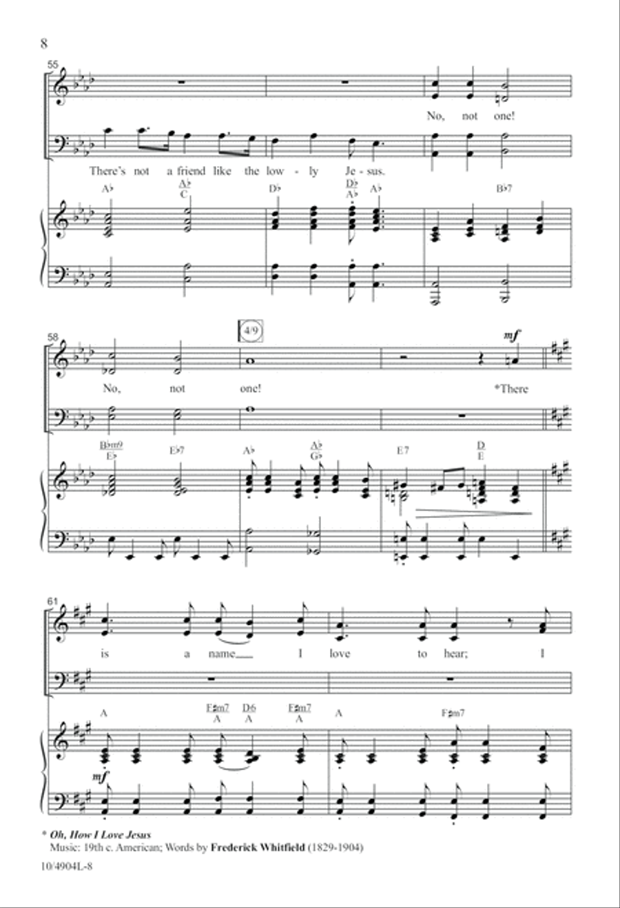 Since Jesus Came Into My Heart 4-Part scores gallery preview page 8