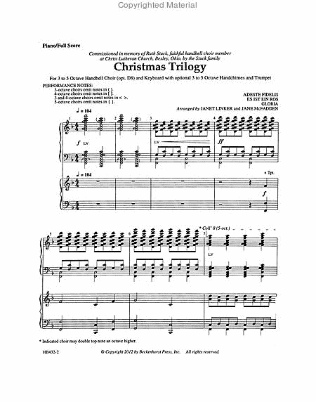 Christmas Trilogy (Score) image number null