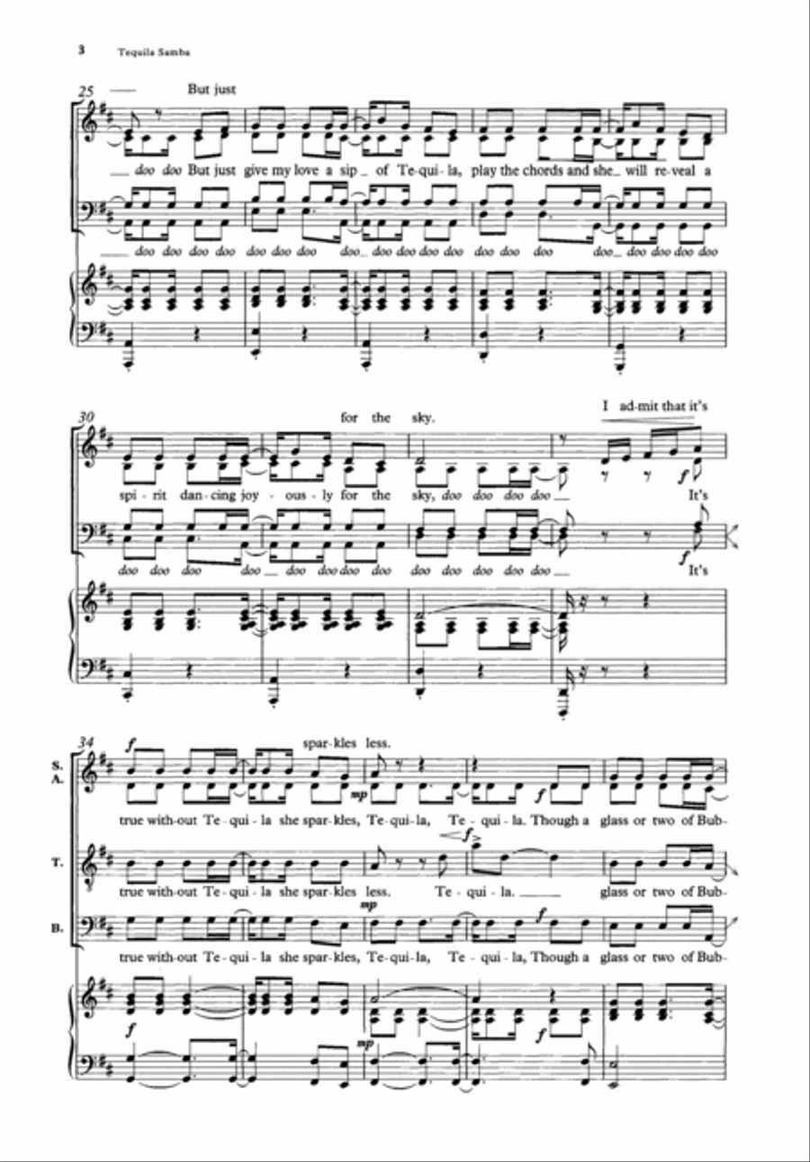 Tequila Samba Tequila Samba 4-Part scores gallery preview page 3