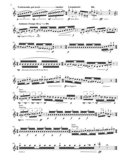 Concert Etude For Solo Horn In F