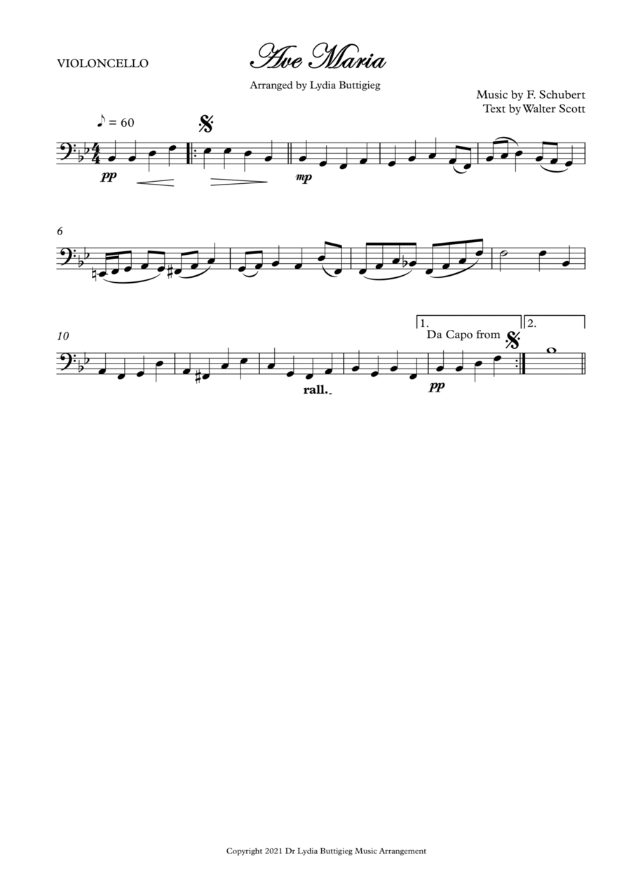 Ave Maria Ave Maria Small Ensemble scores gallery preview page 1