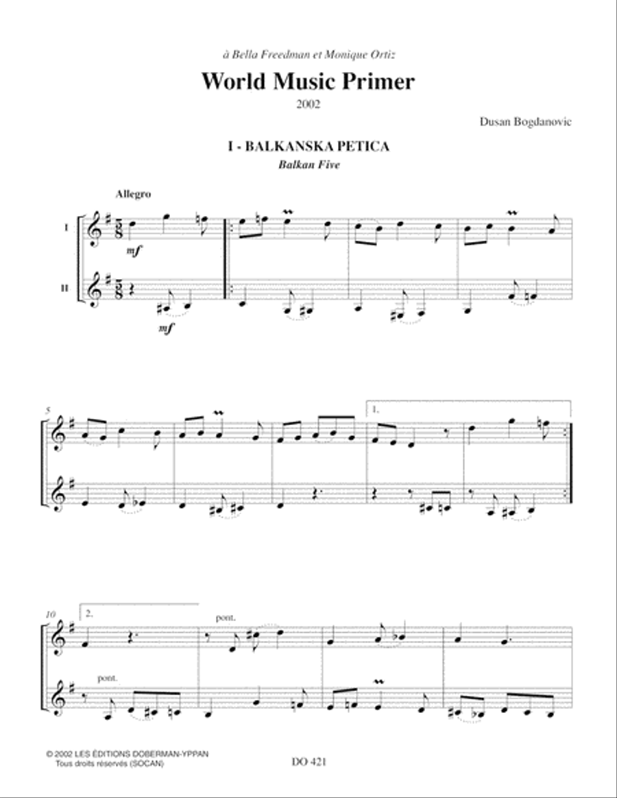 World Music Primer World Music Primer Guitar Ensemble scores gallery preview page 2