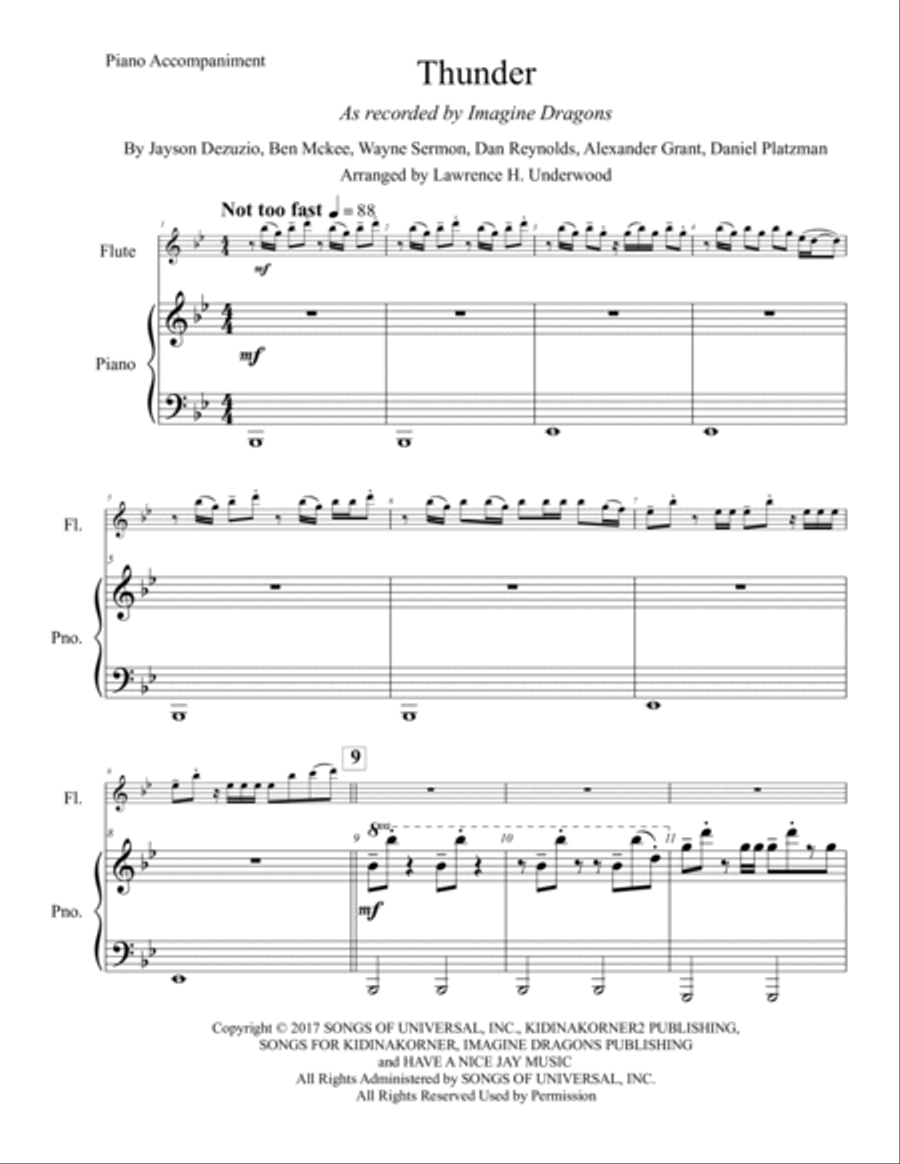 Thunder Baritone Saxophone scores gallery preview page 2
