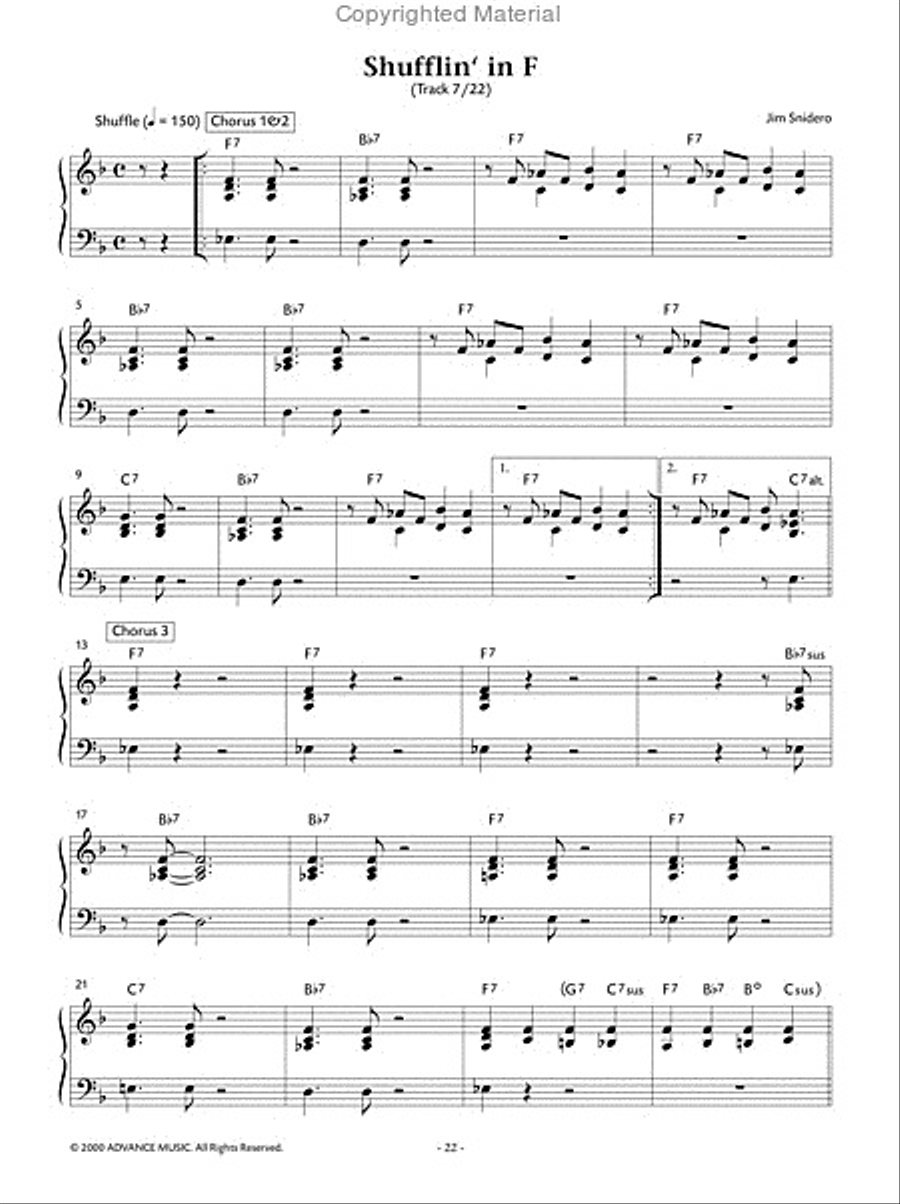 Easy Jazz Conception -- Piano Comping Piano Method scores gallery preview page 8
