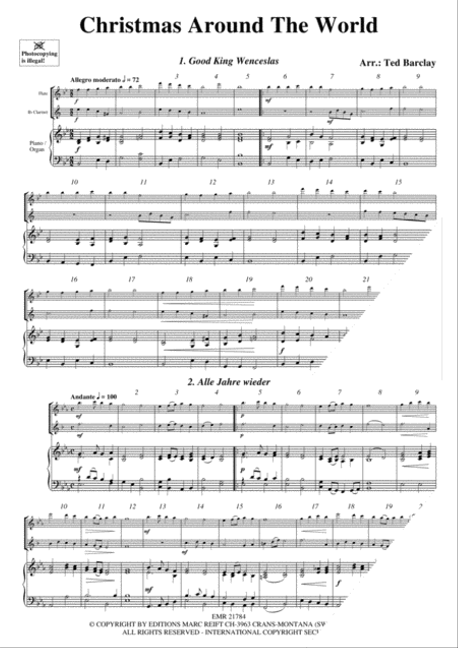 Christmas Around The World Woodwind Ensemble scores gallery preview page 3