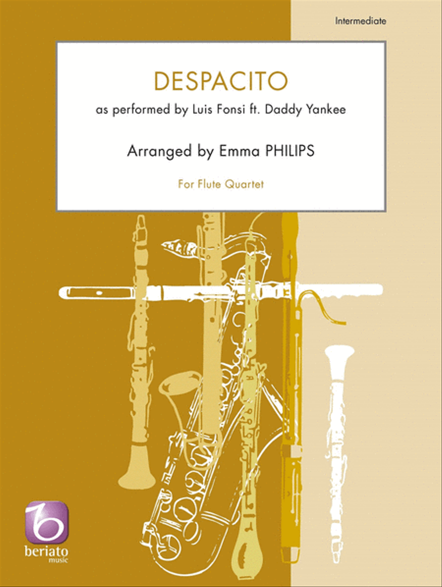 Despacito Flute Quartet scores gallery preview page 1