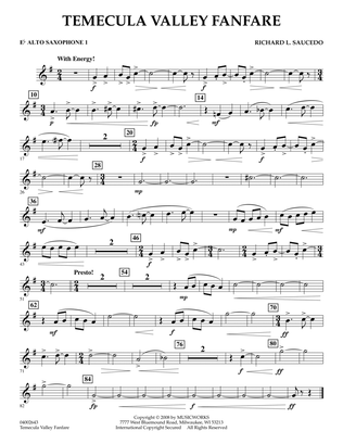 Temecula Valley Fanfare - Eb Alto Saxophone 1