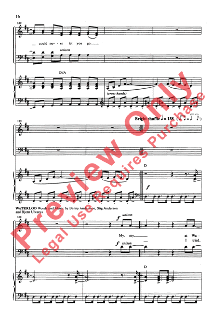 ABBA Forever! 4-Part scores gallery preview page 16
