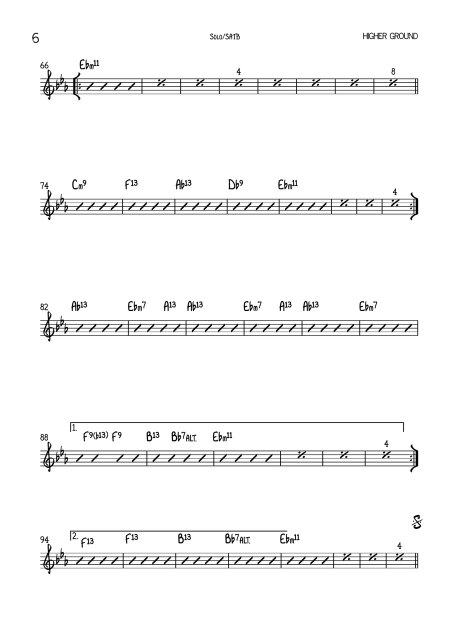 Higher Ground 4-Part scores gallery preview page 6