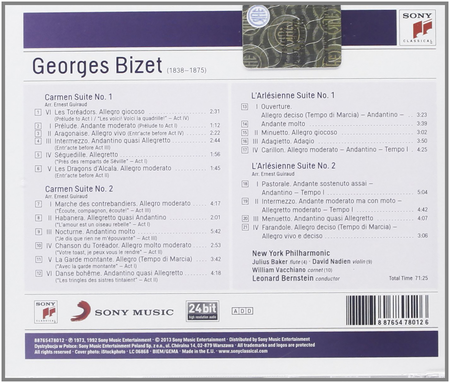 Bizet: Carmen Suites Nos. 1 & 2 - L'Arlesienne Suites Nos. 1 & 2