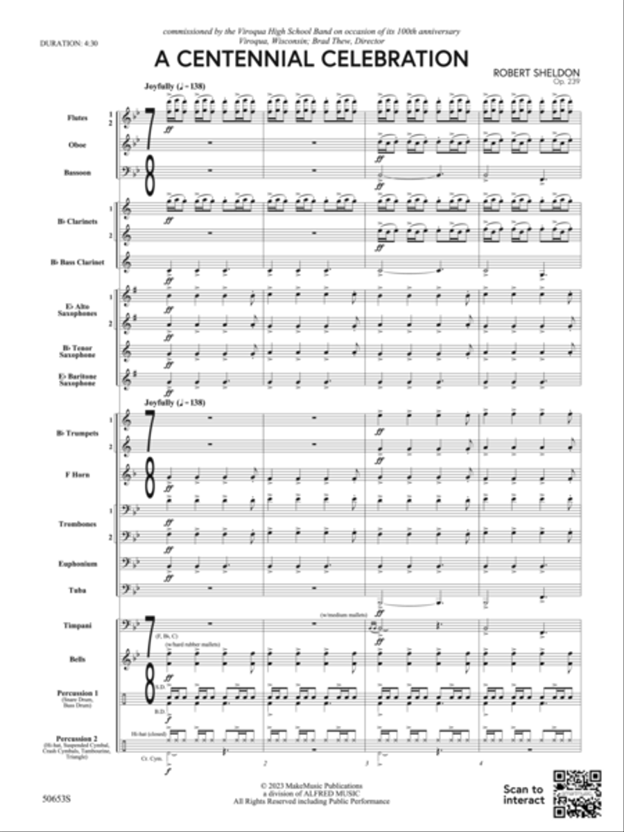 A Centennial Celebration: Score Concert Band scores gallery preview page 3