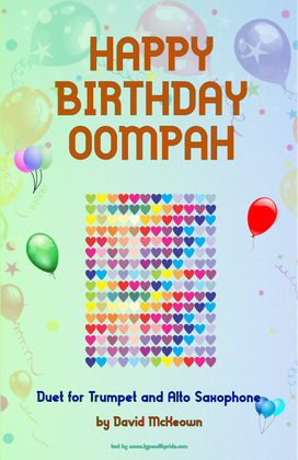 Happy Birthday Oompah, for Trumpet and Alto Saxophone Duet
