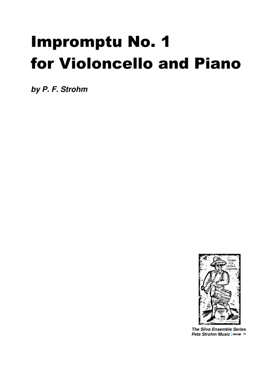 Impromptu No. 1 for Violoncello and Piano image number null