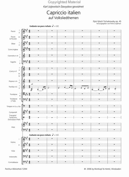 Capriccio italien Op. 45