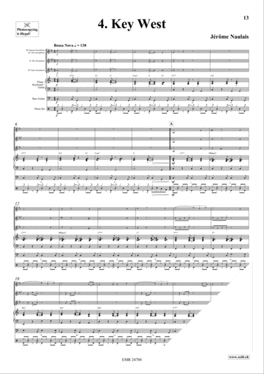 Play With Your Band Volume 3 Saxophone Ensemble scores gallery preview page 7