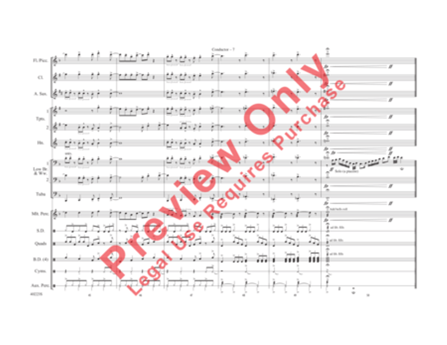 Does Anybody Really Know What Time It Is? Marching Band scores gallery preview page 8
