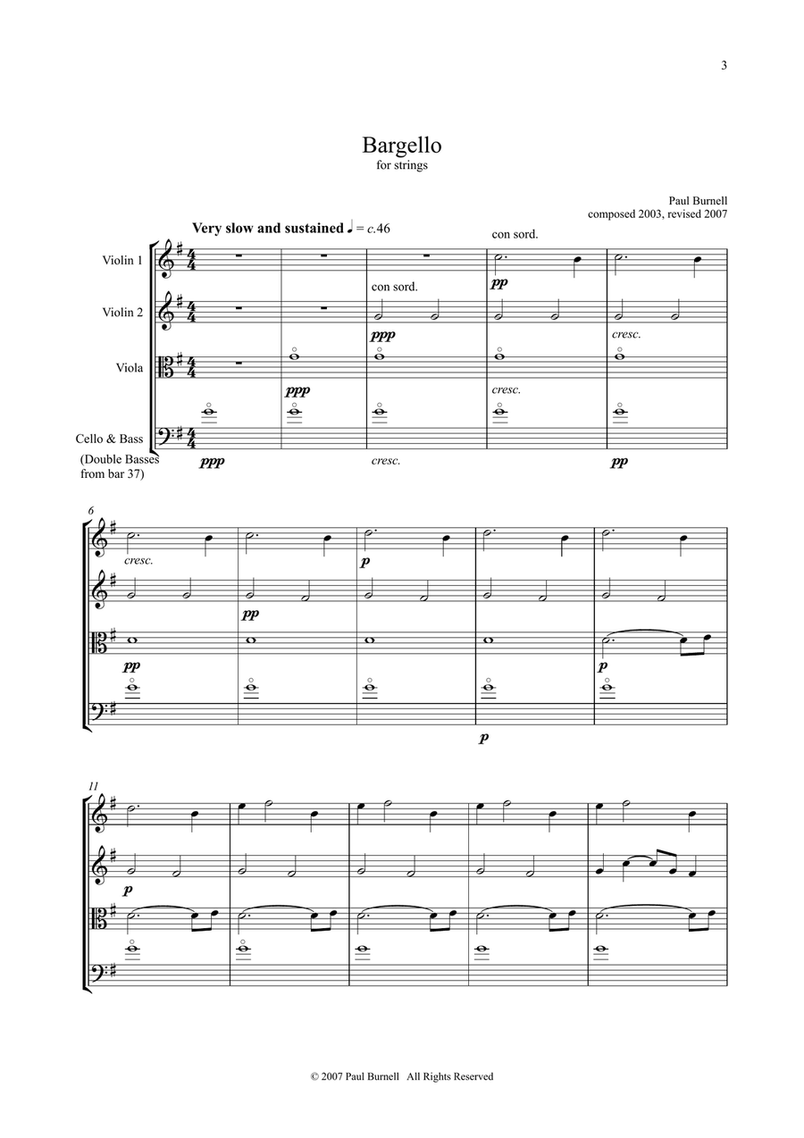 Bargello Bargello String Quartet scores gallery preview page 3