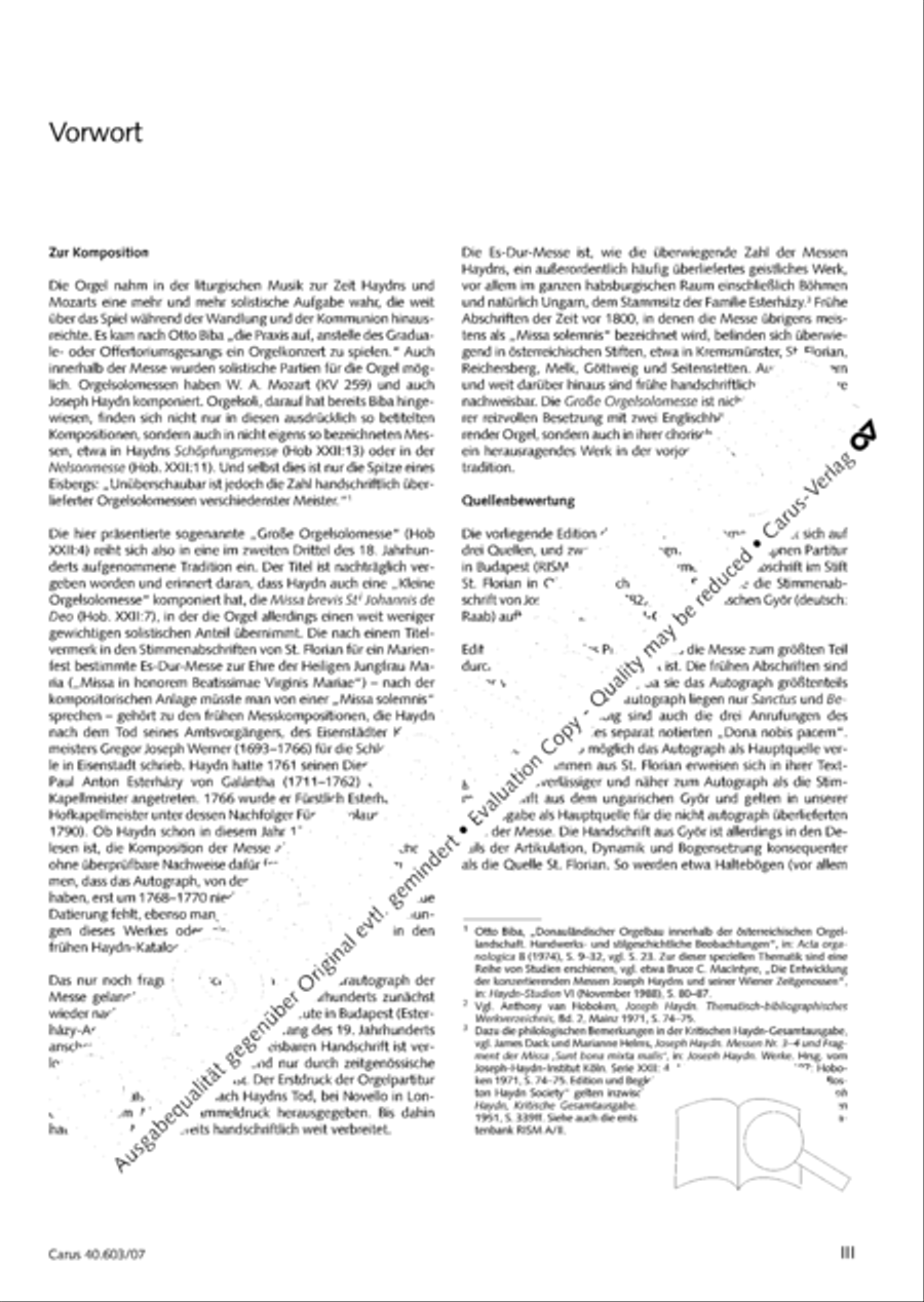Grosse Orgelsolomesse in Es 4-Part scores gallery preview page 4