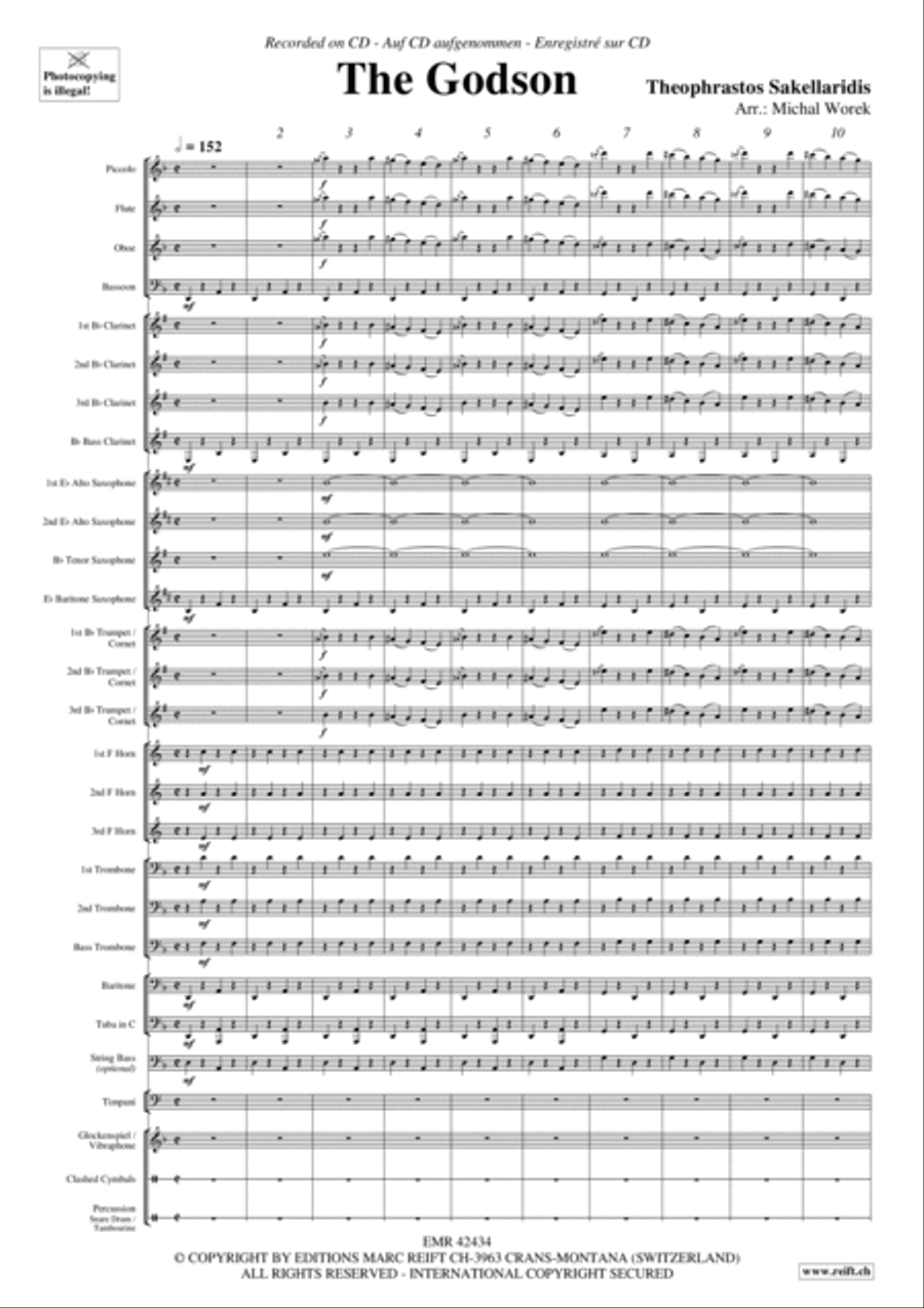 The Godson Concert Band scores gallery preview page 3