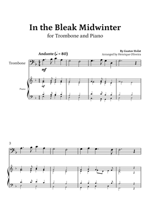 In the Bleak Midwinter (Trombone and Piano) - Beginner Level