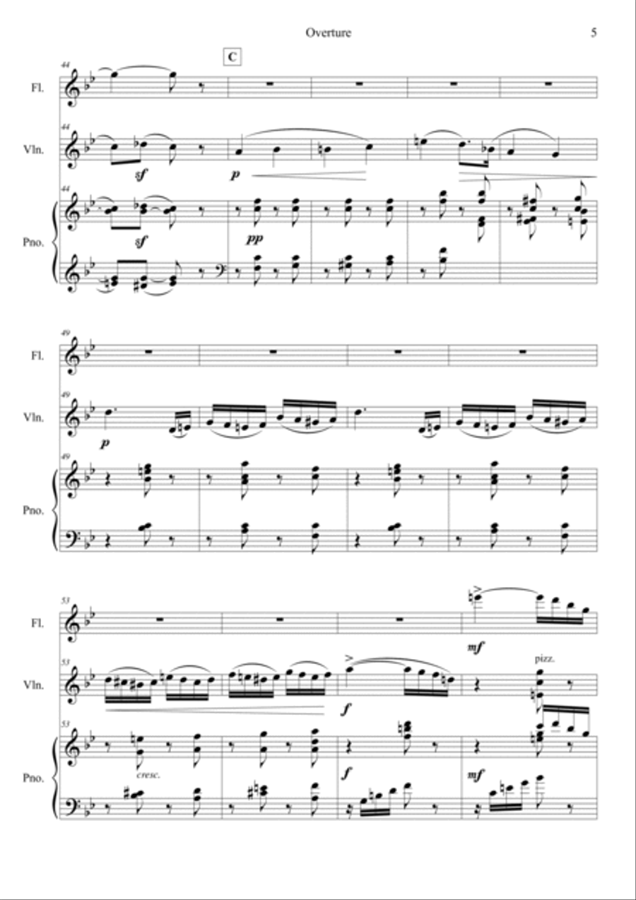 Nutcracker Op.71a Overture Violin scores gallery preview page 5