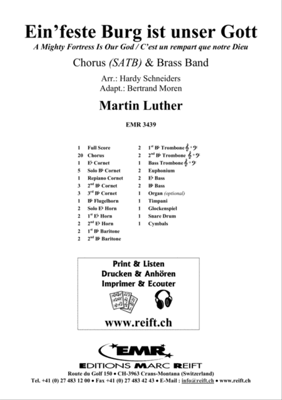 Ein' feste Burg ist unser Gott 4-Part scores gallery preview page 2