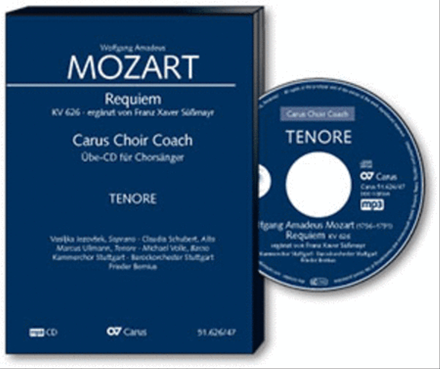 Requiem (Sussmayr) - Carus Choir Coach - Tenor 4-Part scores gallery preview page 1