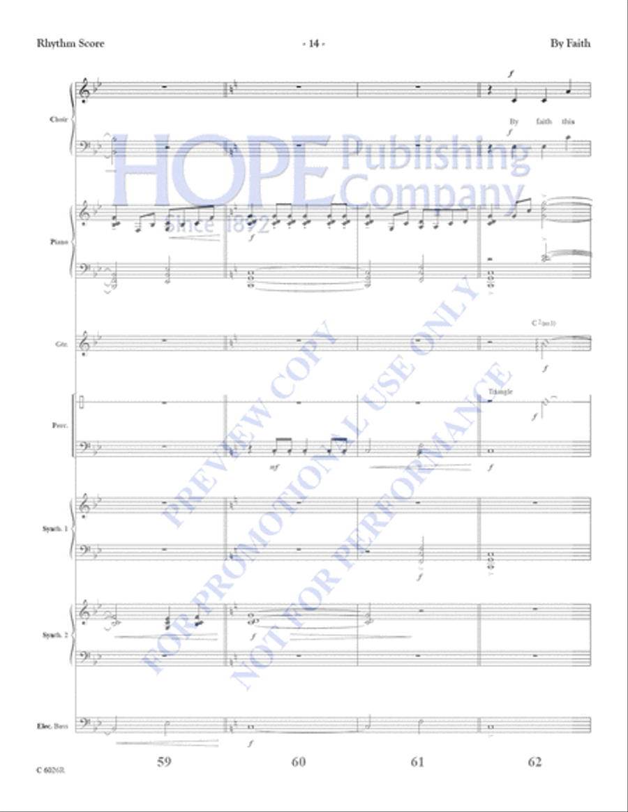 By Faith Handbell Choir scores gallery preview page 16