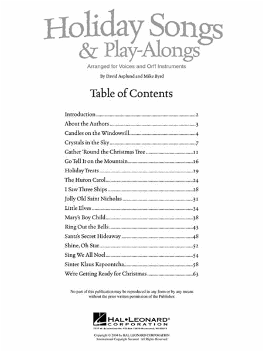 Holiday Songs and Play-Alongs Choir scores gallery preview page 2