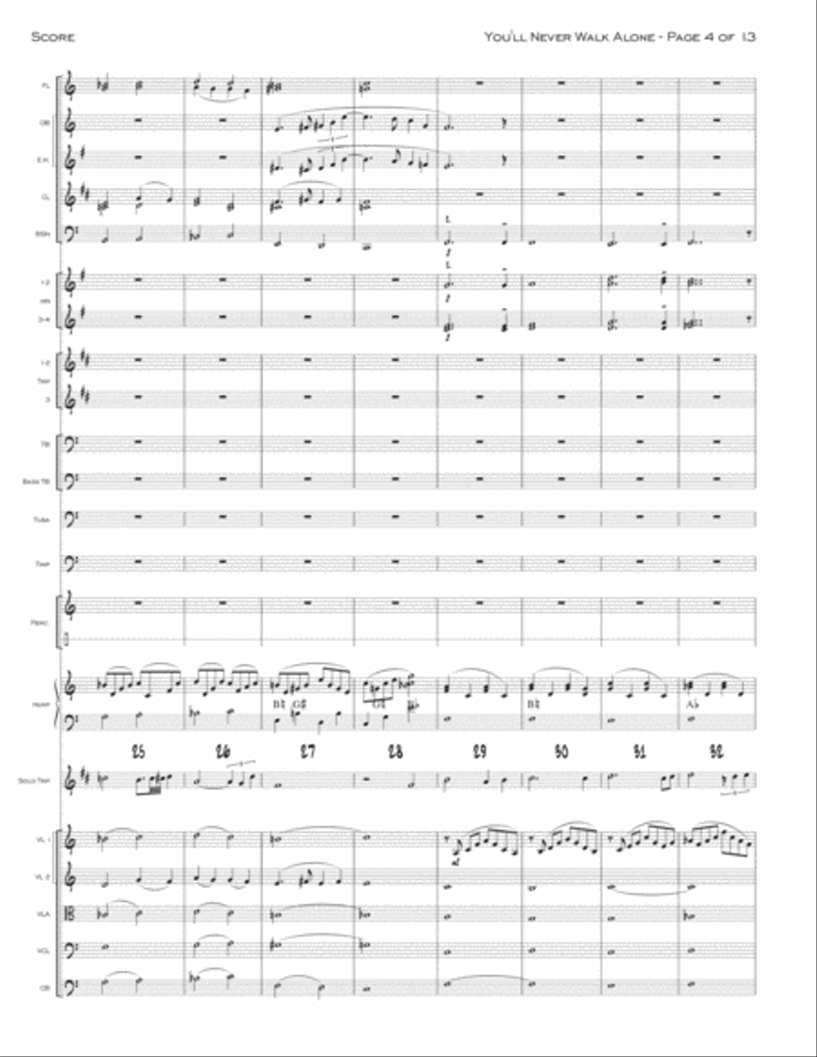 You'll Never Walk Alone Full Orchestra scores gallery preview page 4