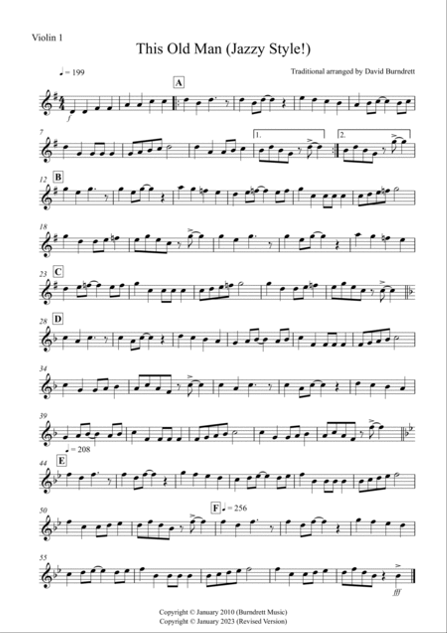 This Old Man (Jazzy Style!) for String Orchestra String Orchestra scores gallery preview page 4