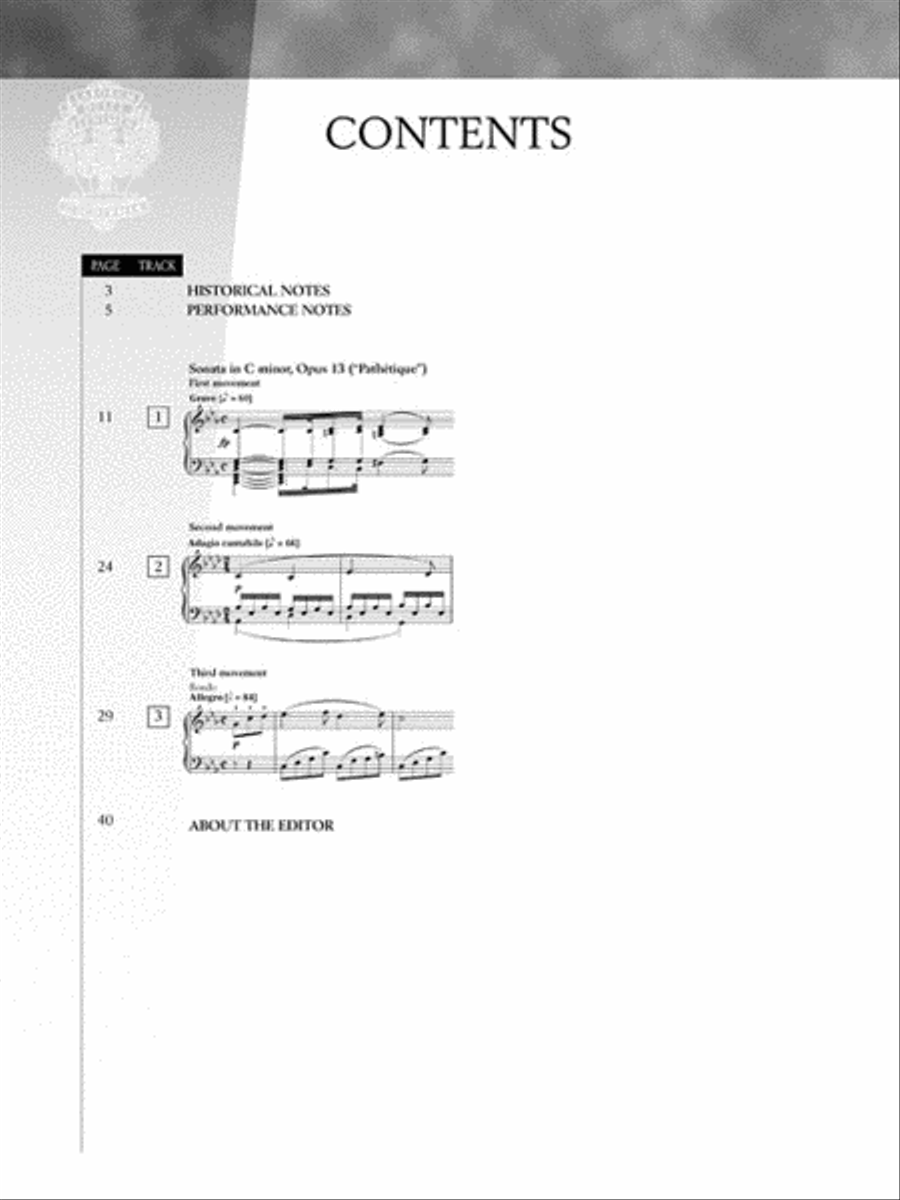 Beethoven – Sonata in C Minor, Opus 13 (“Pathétique”) Piano Solo scores gallery preview page 3