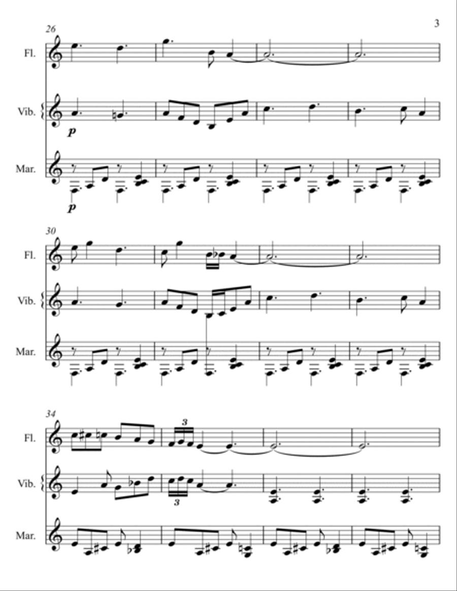 Children's Song No. 3 Small Ensemble scores gallery preview page 3
